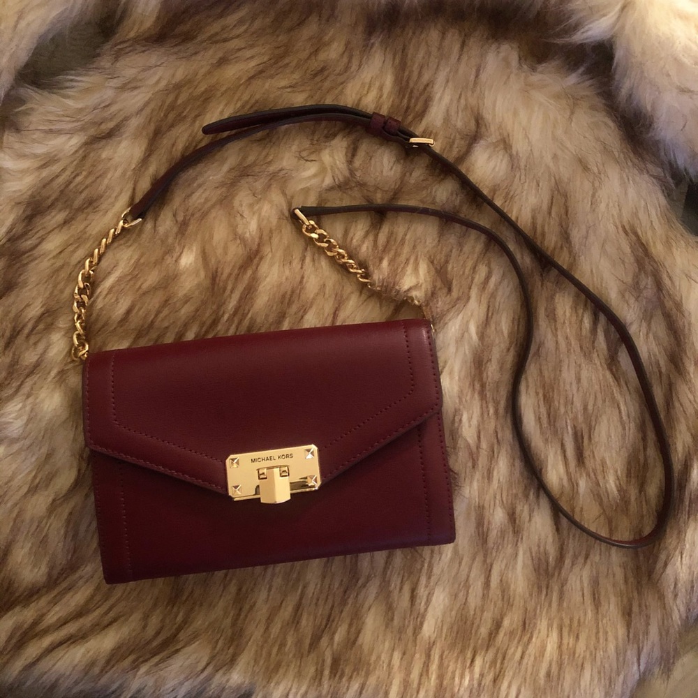 Michael Kors Crossbody Burgundy purse